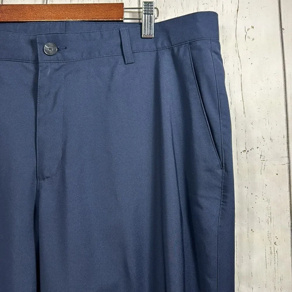 Adidas Climate Mens Pants 38X34 Chino Golf Breathable Stretch Blue Casual Pants